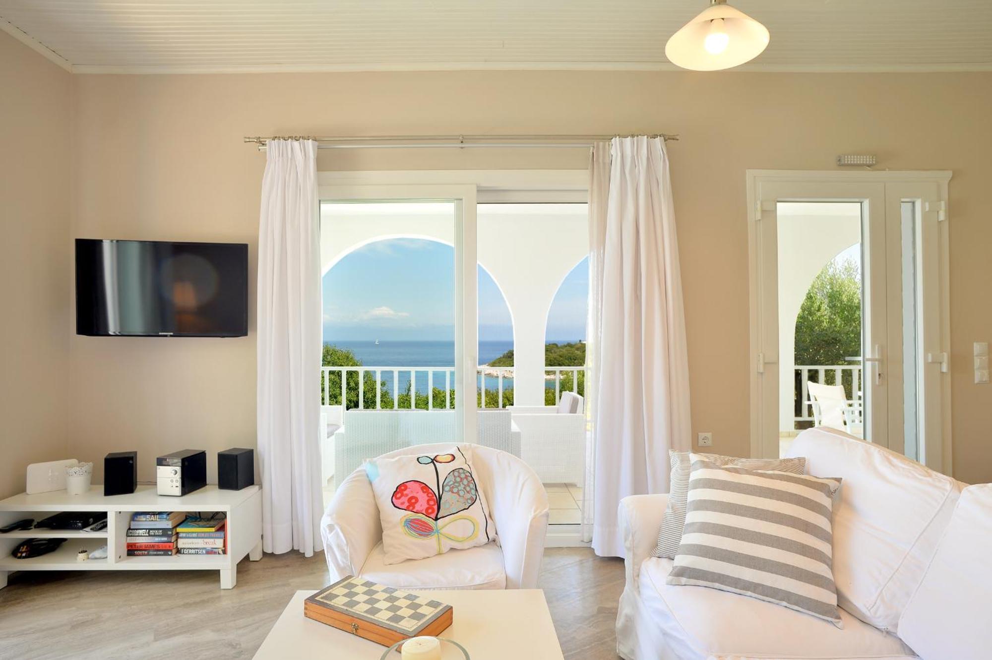 Вилла Lioniskari Seaviews - Paxoi'S Private Pool Oasis Porto Ozias Экстерьер фото